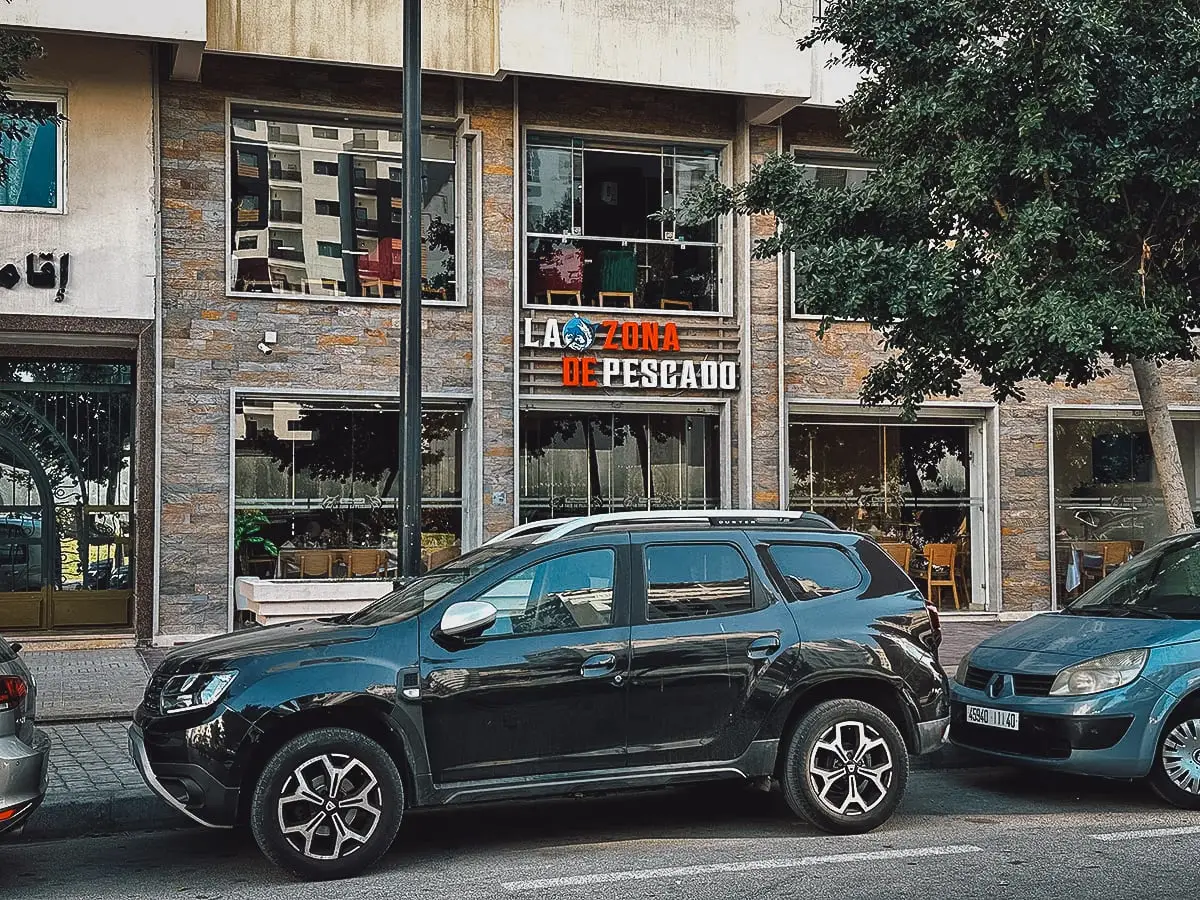 La Zona de Pescado restaurant exterior