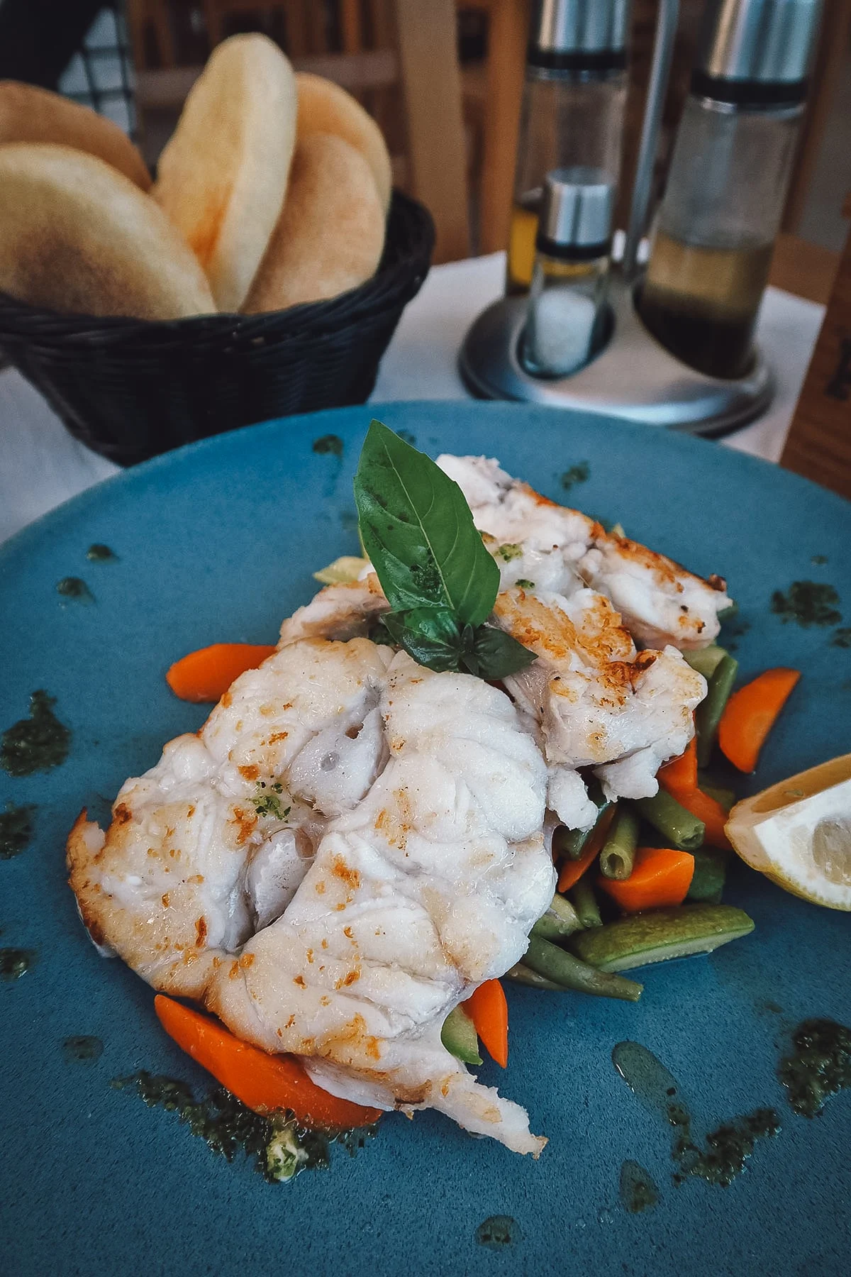 Monkfish at a restaurant in Tangier
