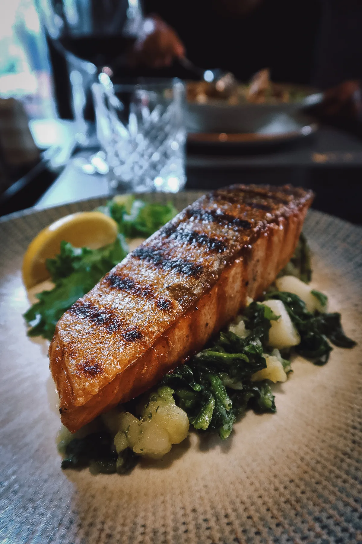 Salmon dish at Batak Grill