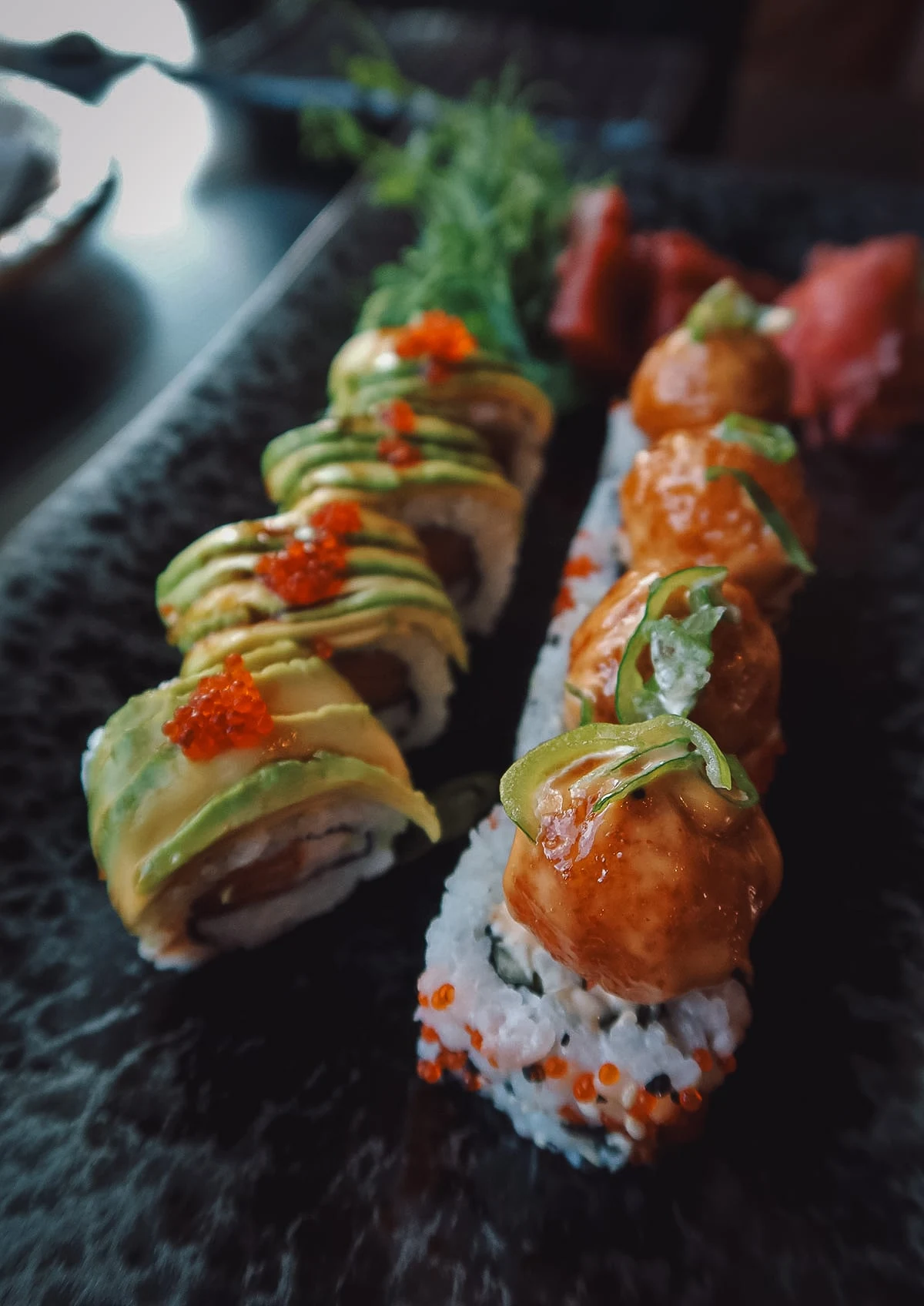 Sushi rolls at Izakaya