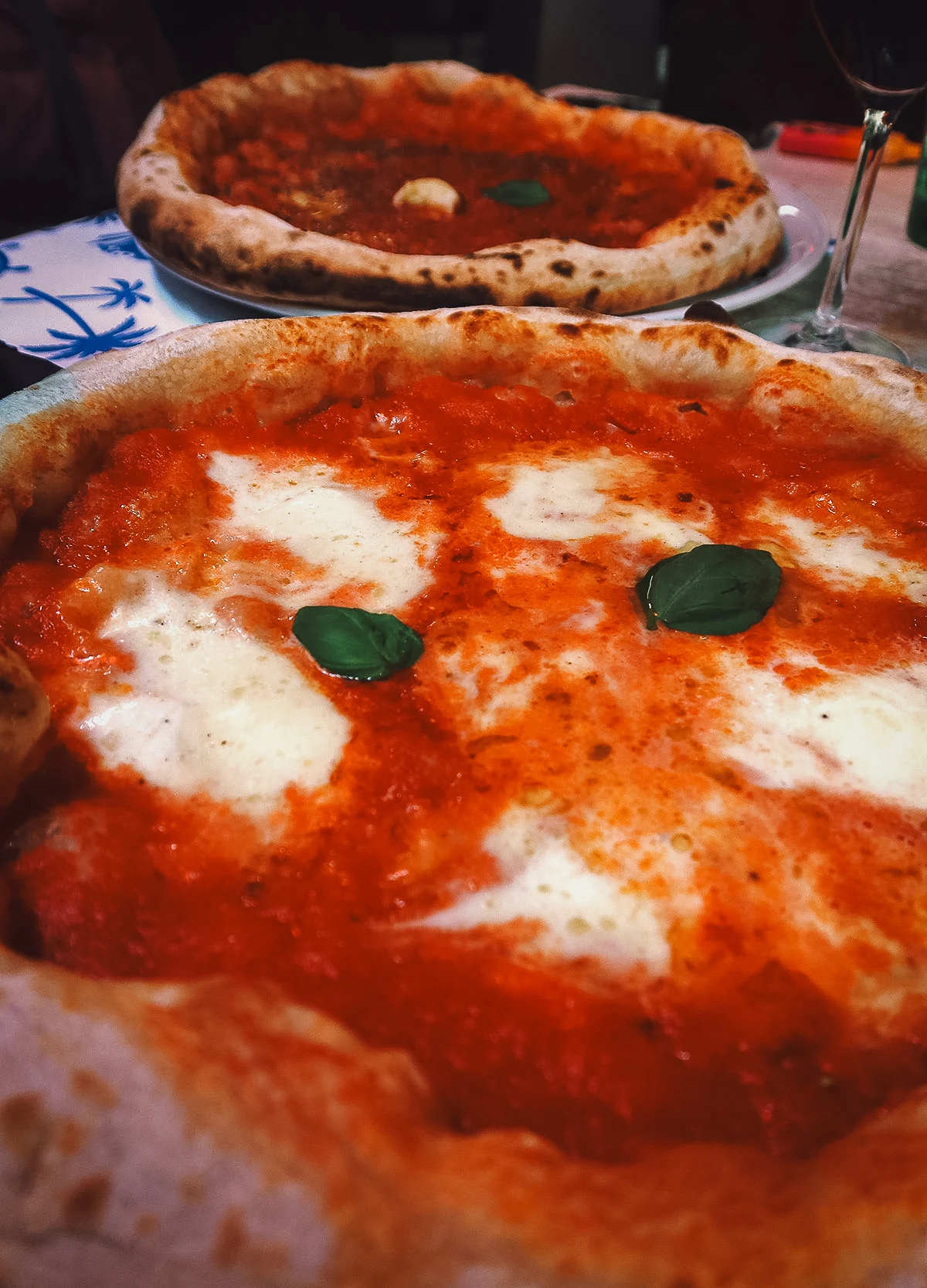 Pizzas at L oro di Napoli