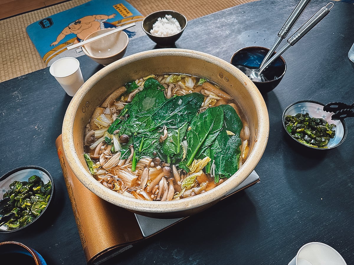 Sumo Experience in Tokyo Pot of chanko nabe