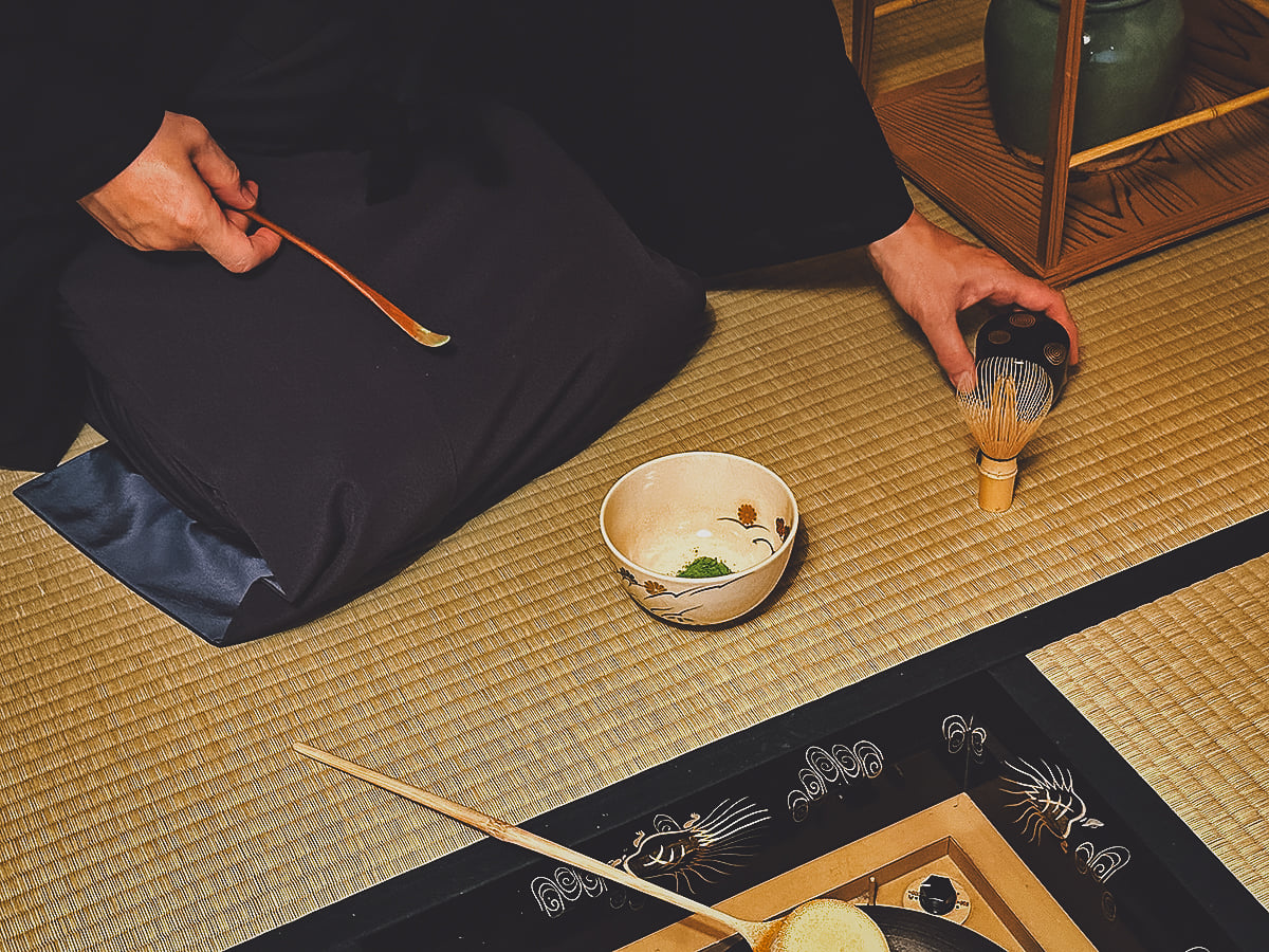 Tea master preparing tea