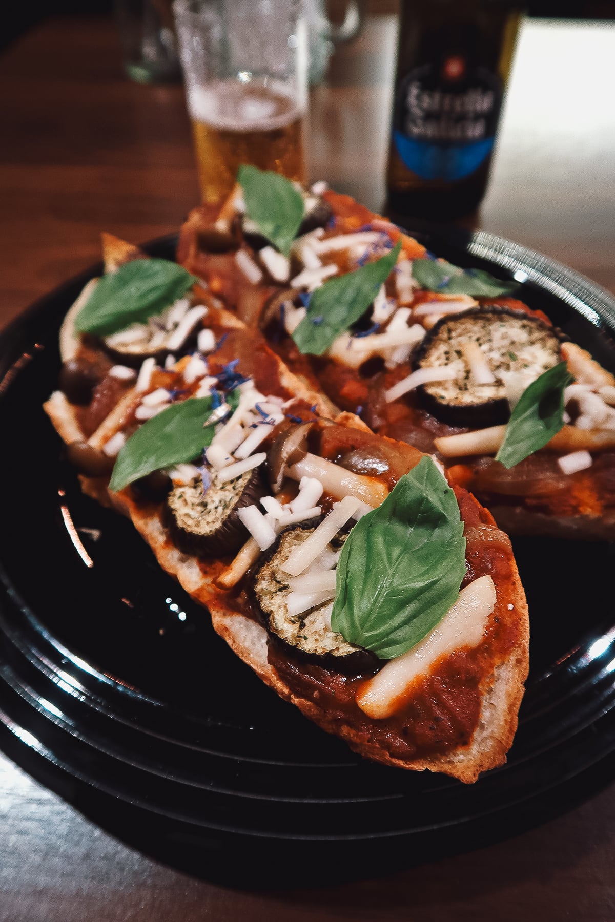 Vegan Restaurants in Tokyo, Japan Vegan French bread pizza at Loca Kitchen