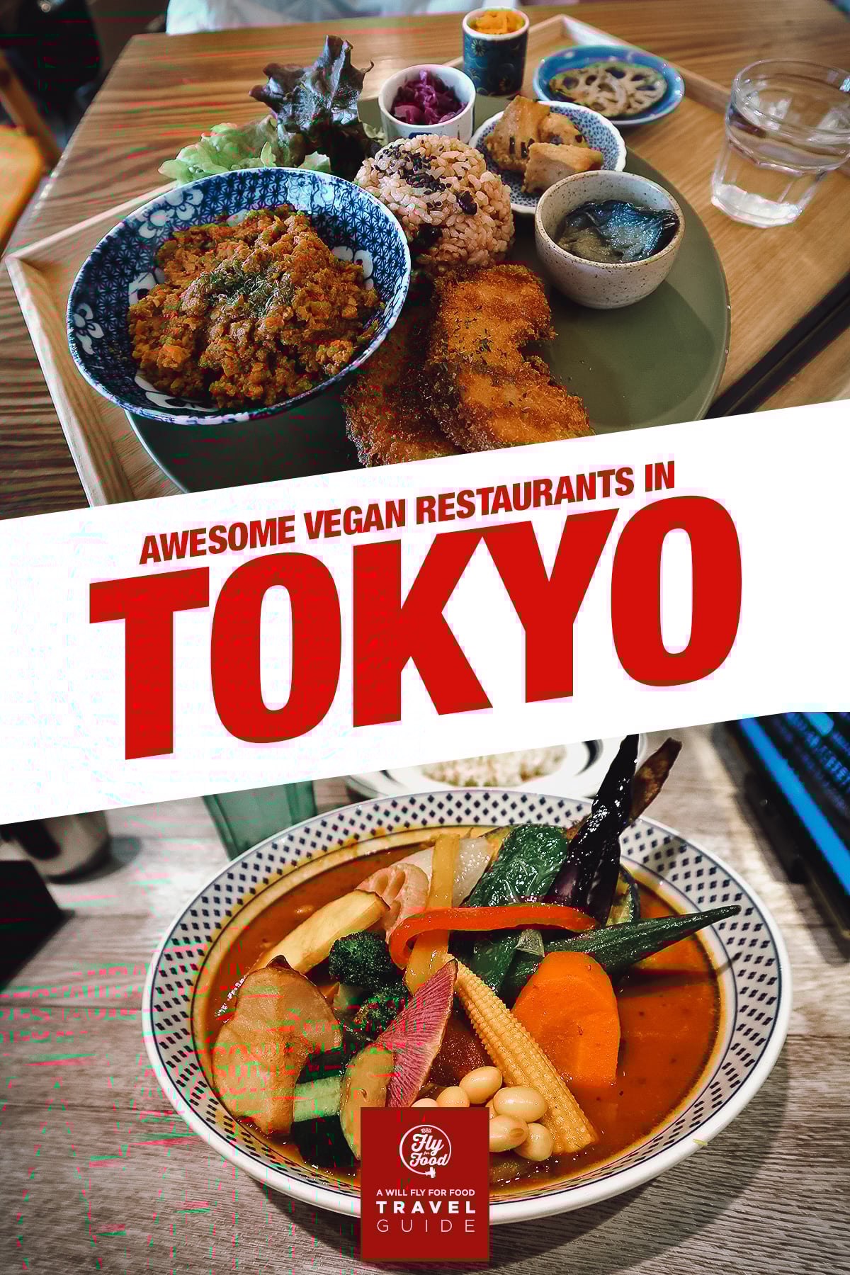 Vegan dishes at restaurants in Tokyo, Japan