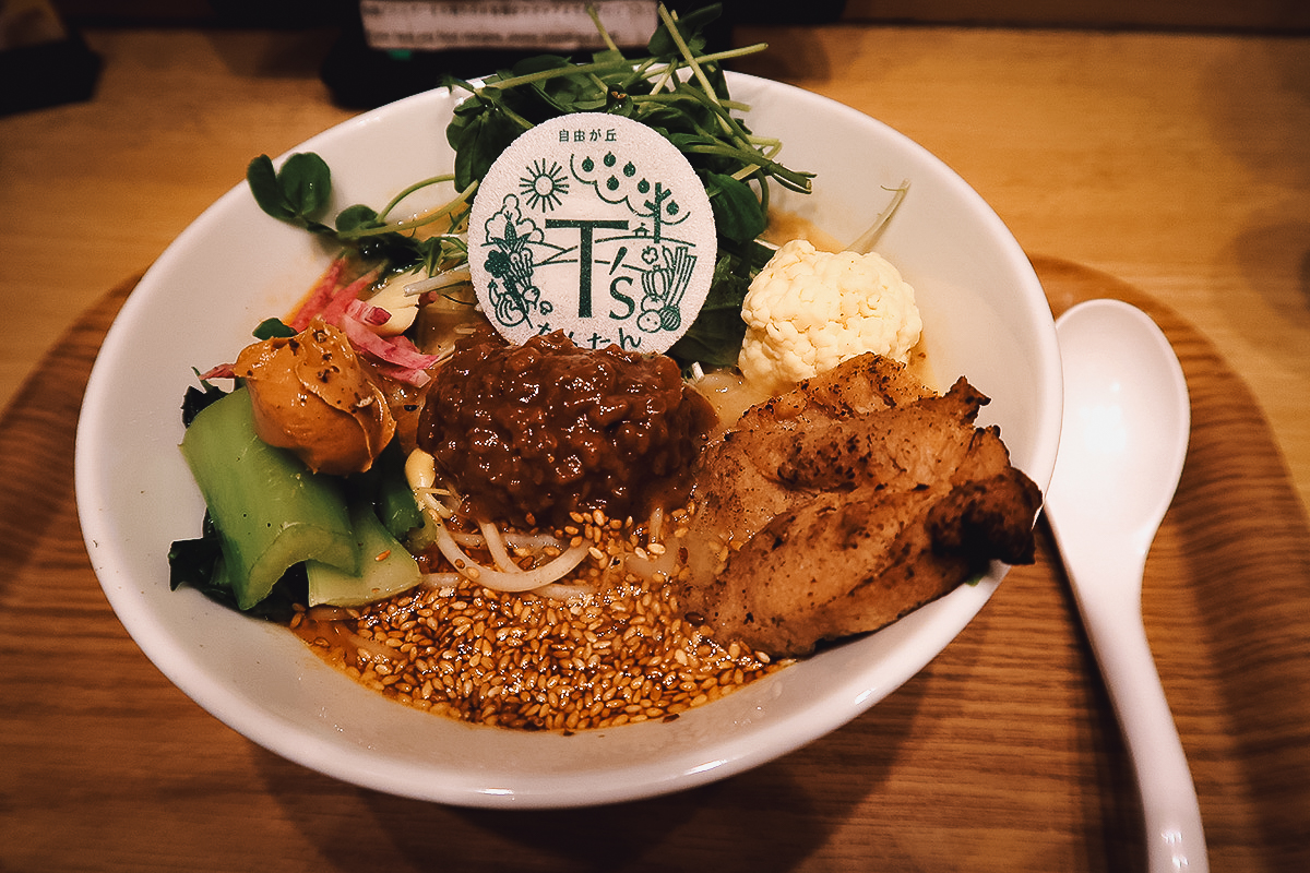Vegan Restaurants in Tokyo, Japan Vegan ramen at T's Tantanmen