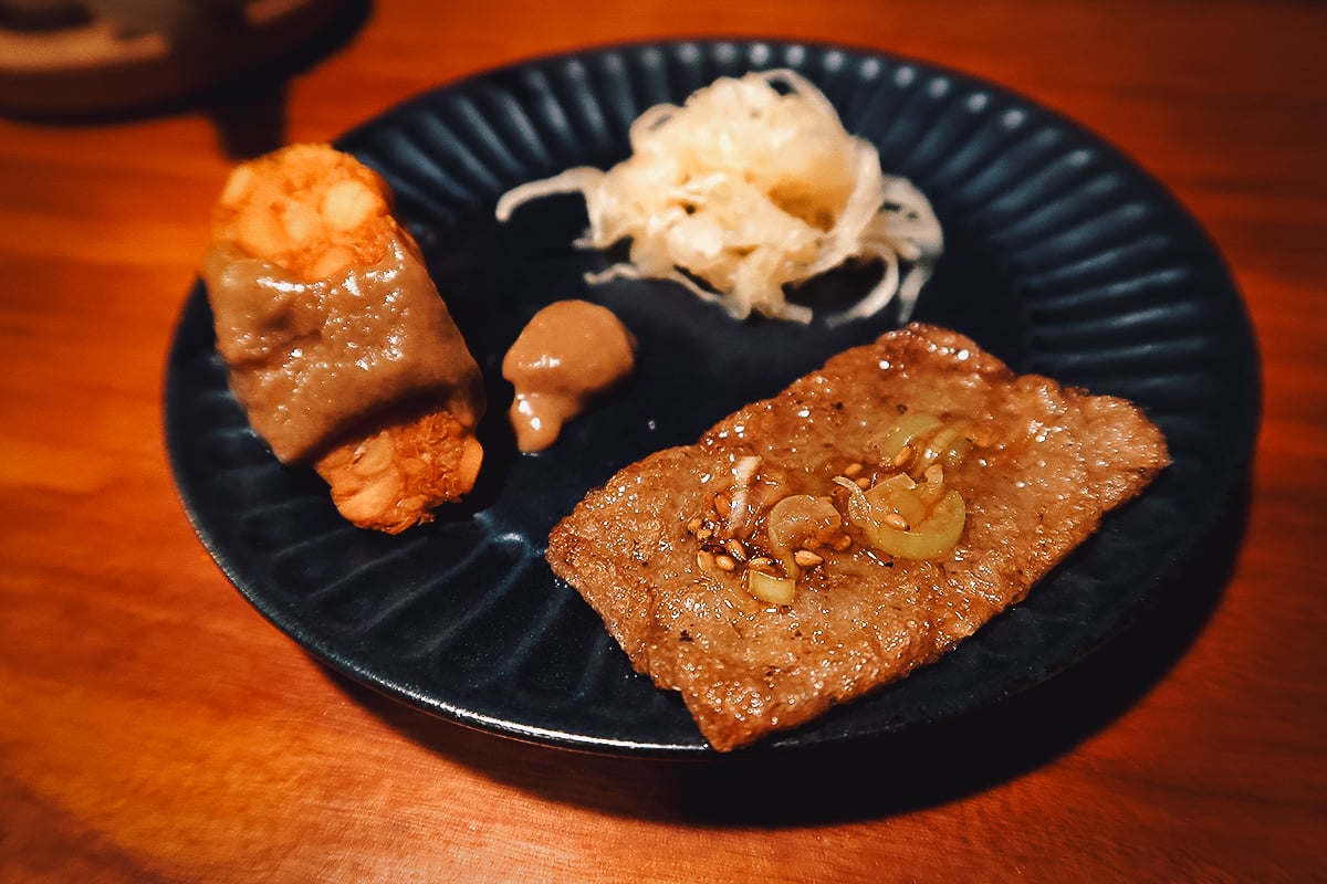 Veganic Monkey Magic Plant-based yakiniku and tempeh from Nagano