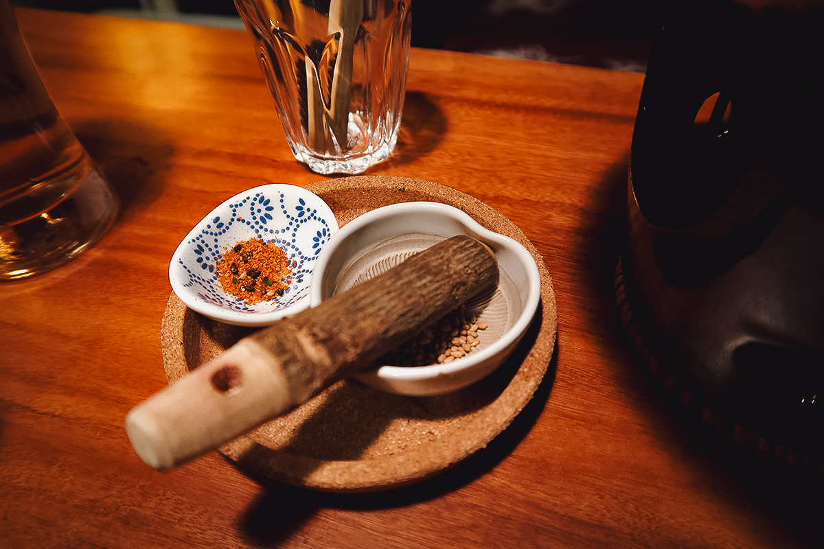 Veganic Monkey Magic Shichimi and sesame seeds