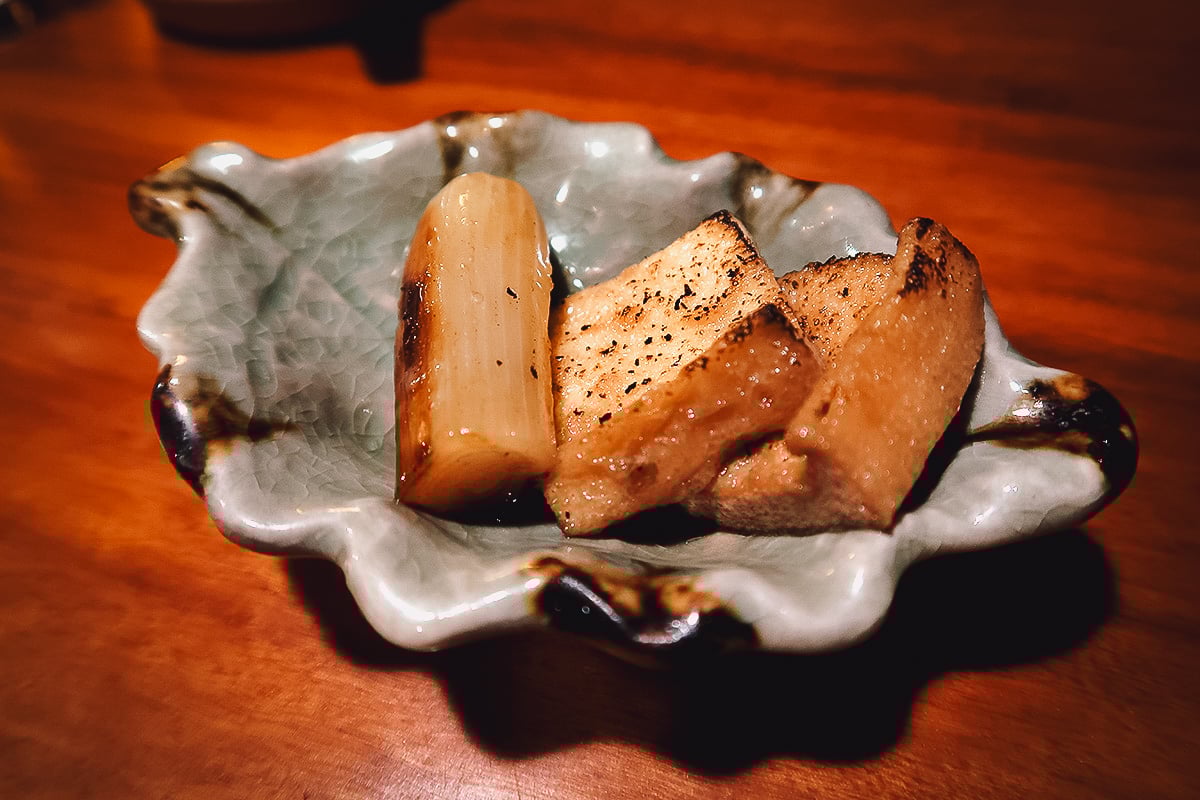 Veganic Monkey Magic Grilled marinated tofu and green onion