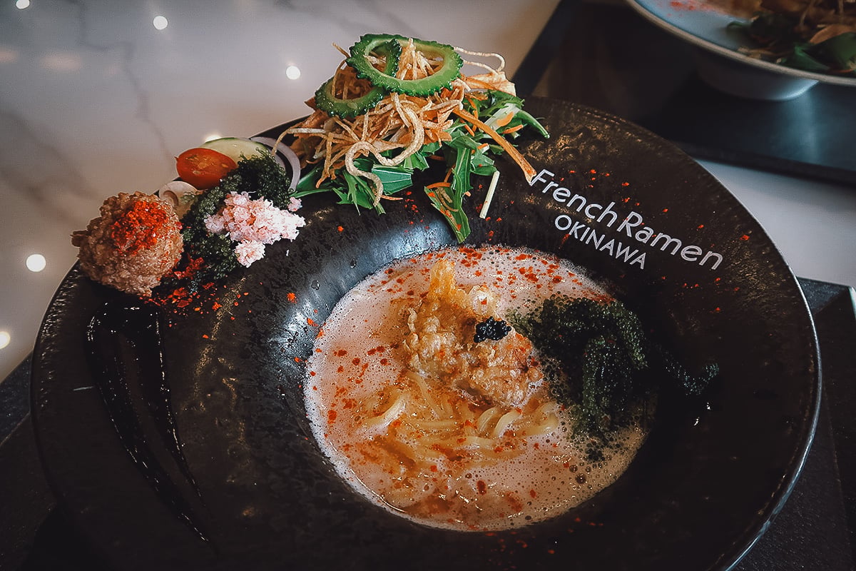 Where to Eat in Okinawa, Japan Fancy bowl of ramen in northern Okinawa