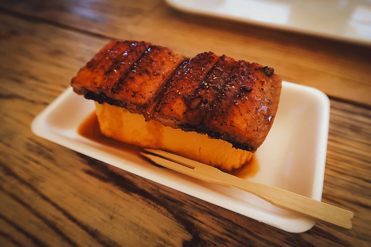 Where to Eat in Okinawa, Japan Unagi tamago at a restaurant in Okinawa