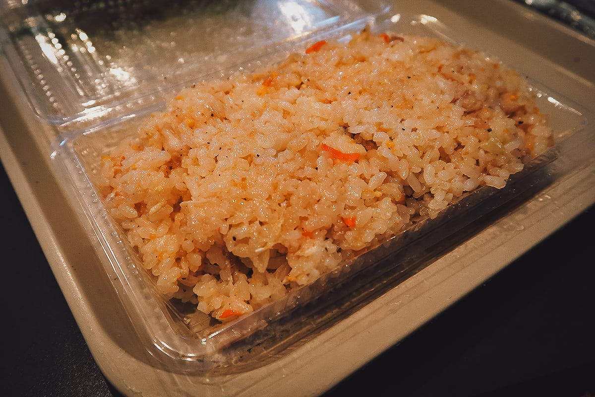 Where to Eat in Okinawa, Japan Chicken fried rice at a restaurant in Okinawa