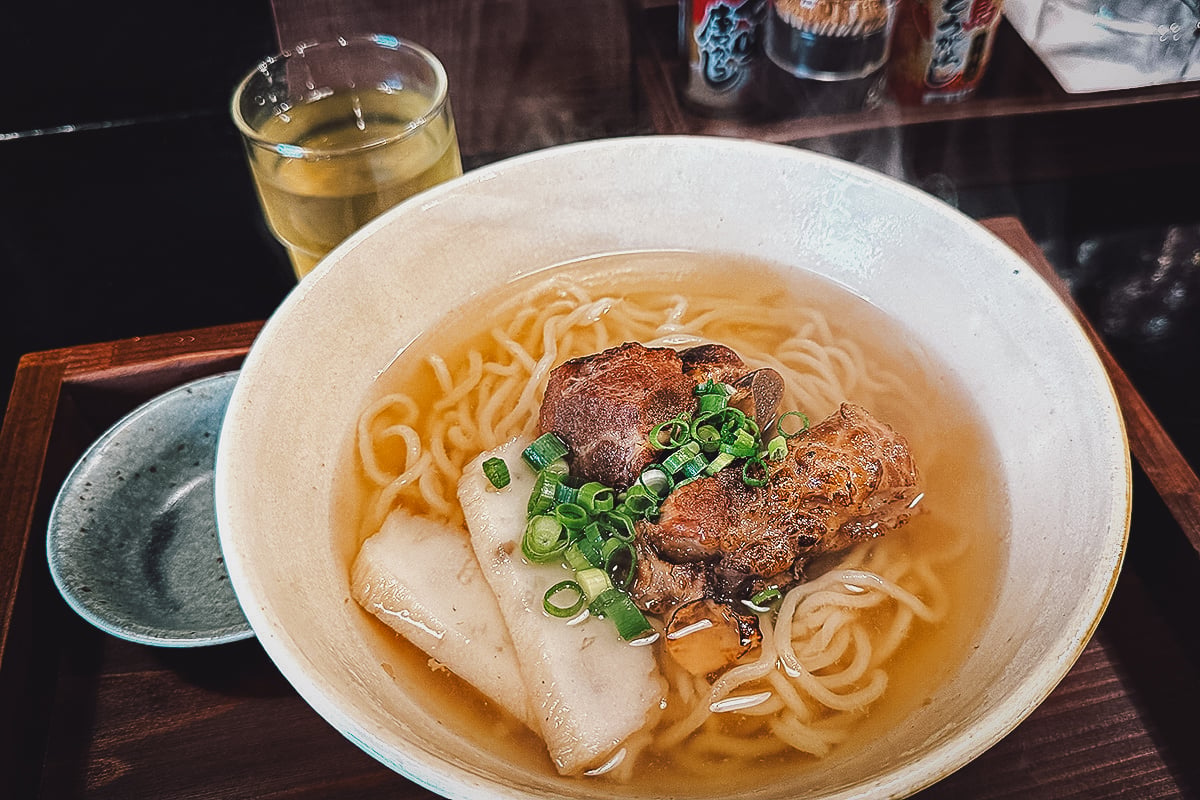 Bowl of Okinawa soba
