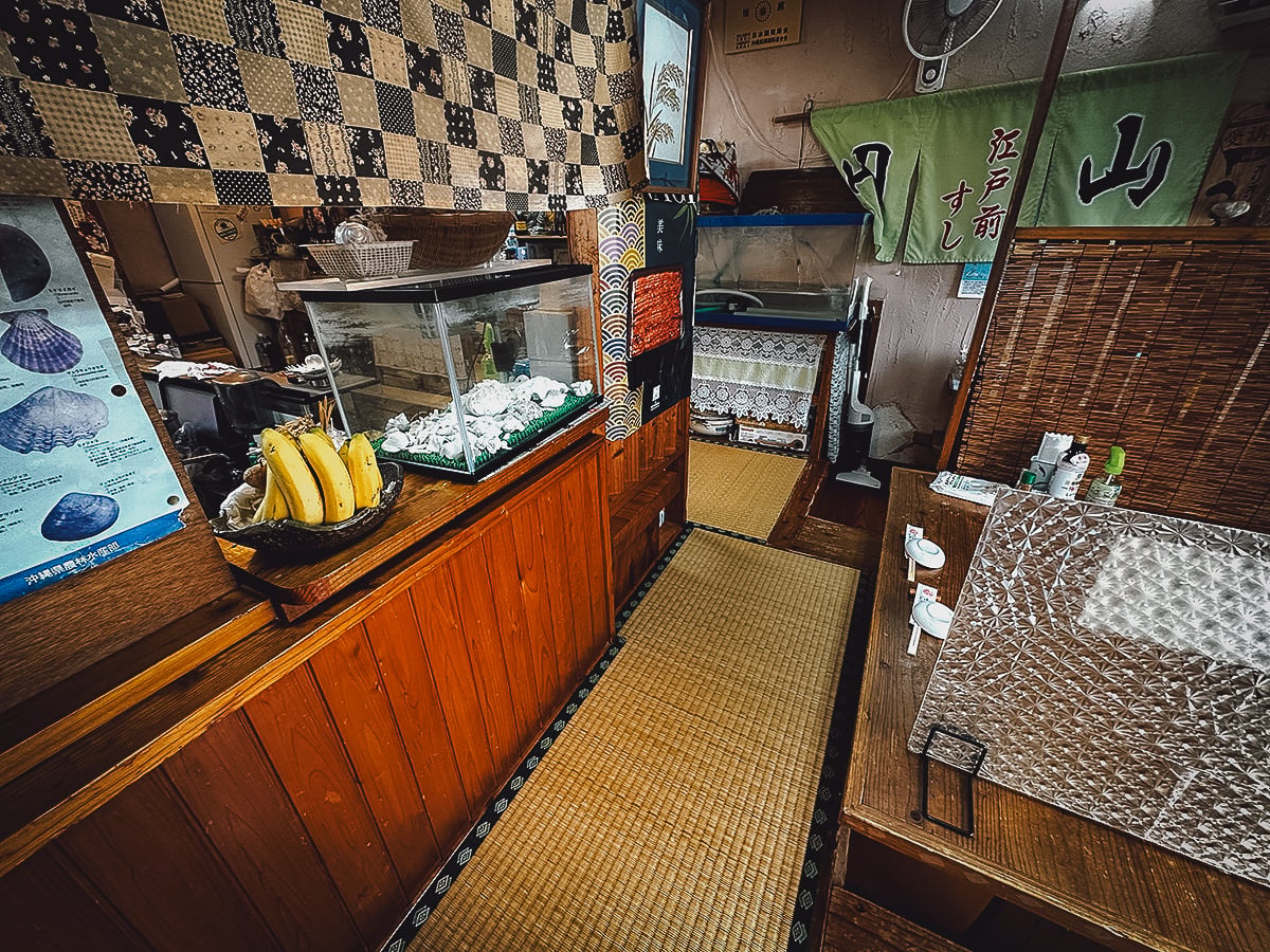 Where to Eat in Okinawa, Japan Inside 円山 restaurant