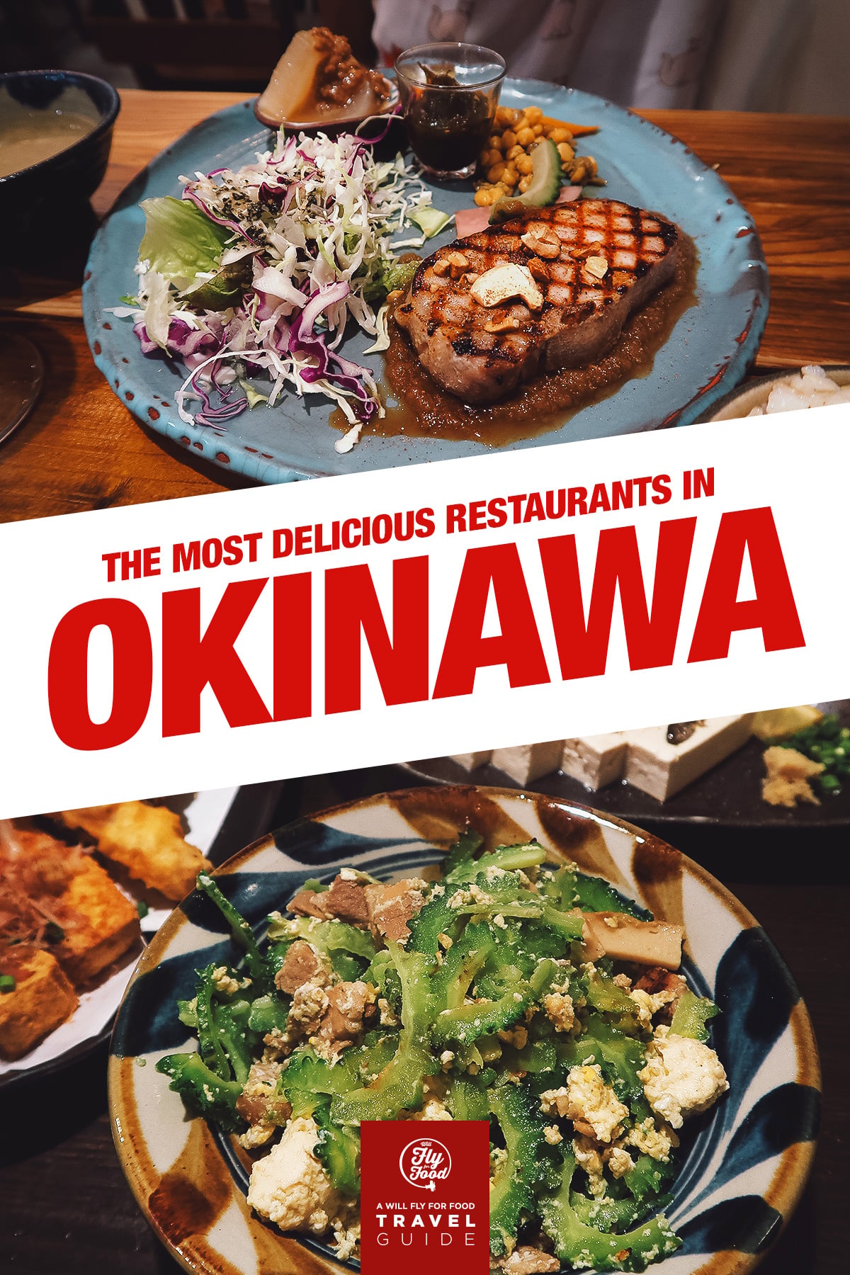 Okinawan dishes at restaurants in Okinawa, Japan