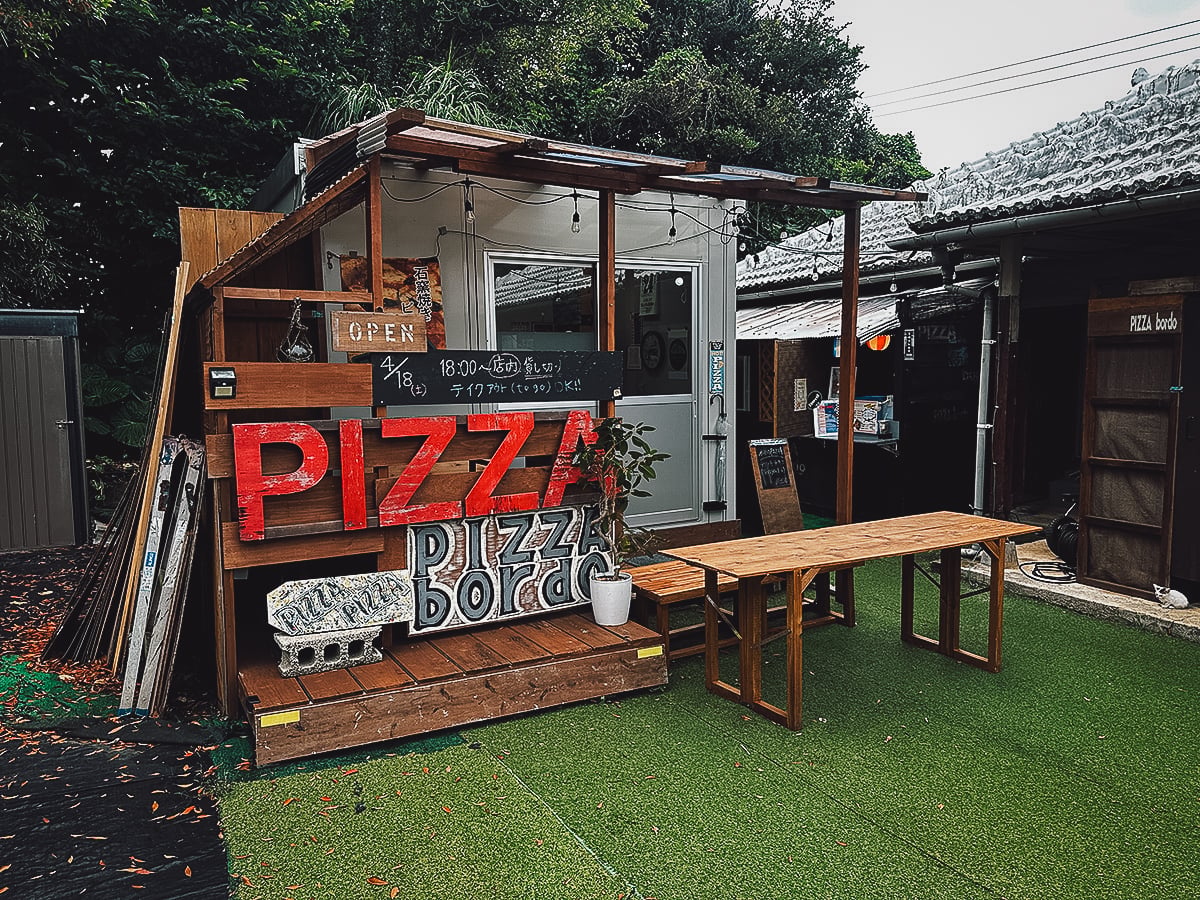 Where to Eat in Okinawa, Japan Pizzabordo restaurant in northern Okinawa