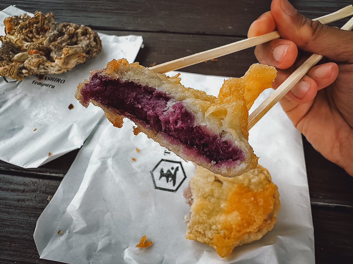 Sweet potato tempura