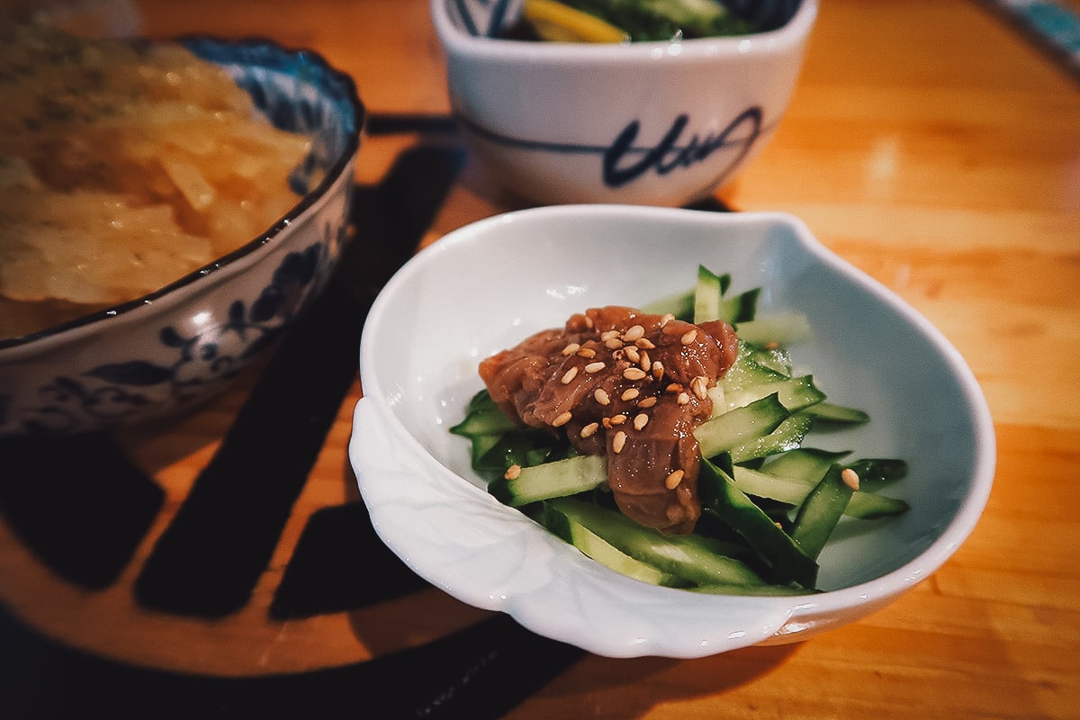 Where to Eat in Okinawa, Japan Salted fish at a restaurant in Naha, Okinawa