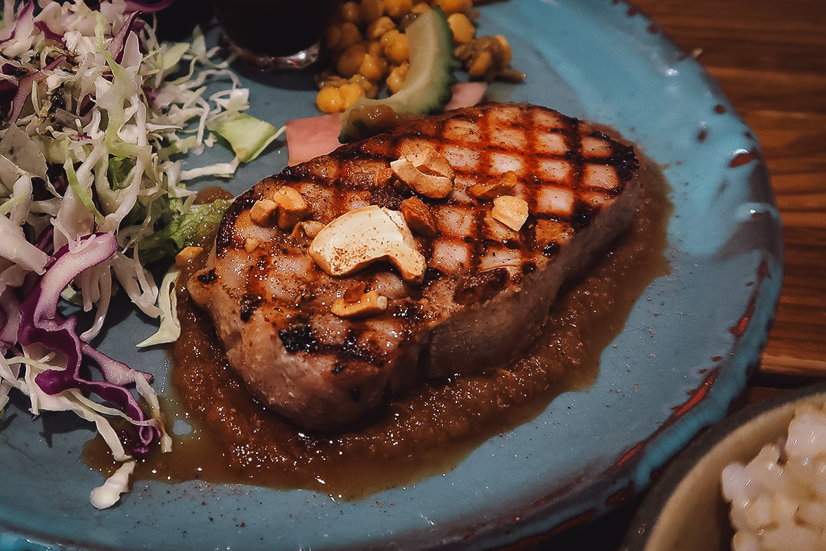 Agu pork steak