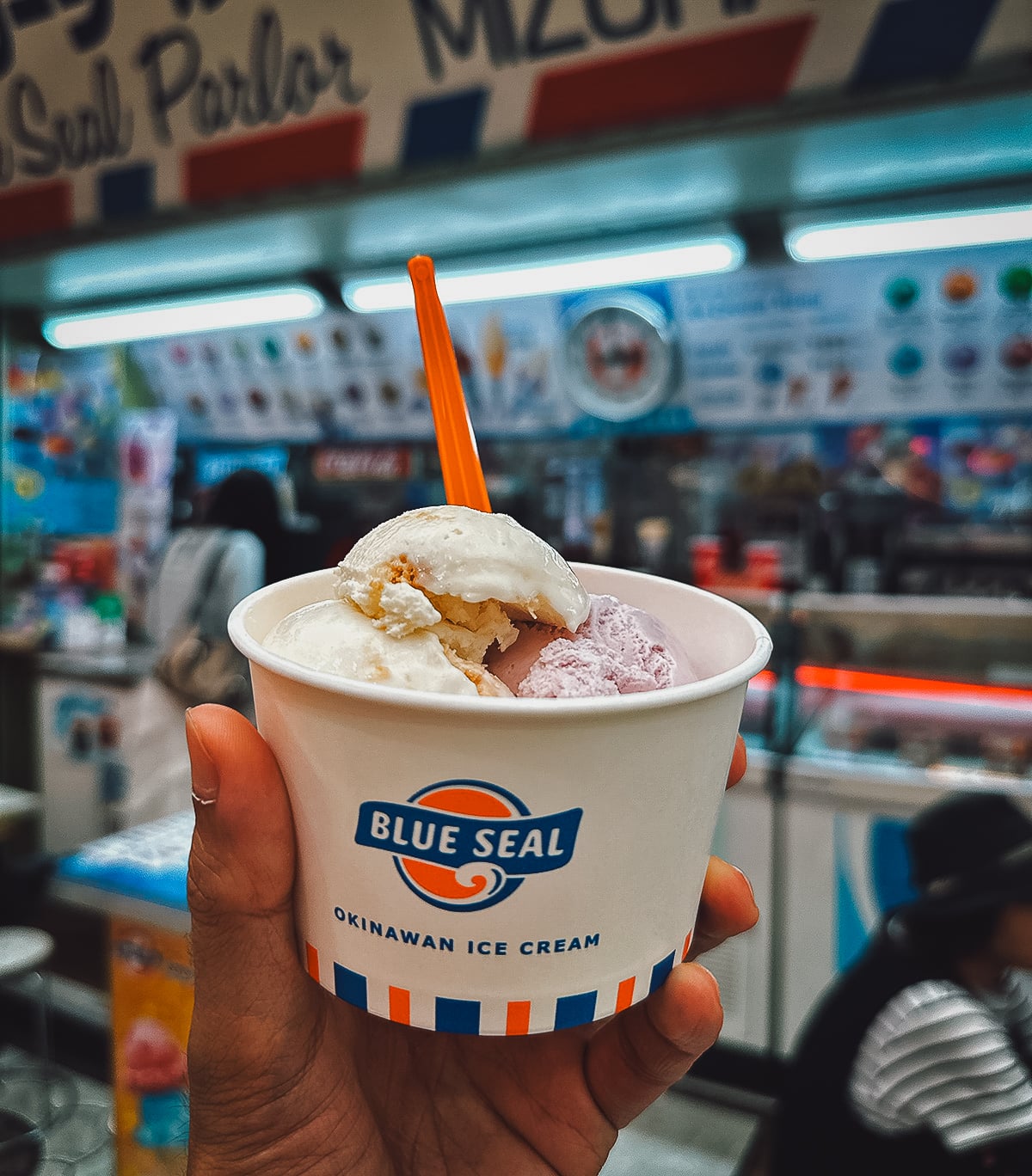 Cup of Blue Seal ice cream