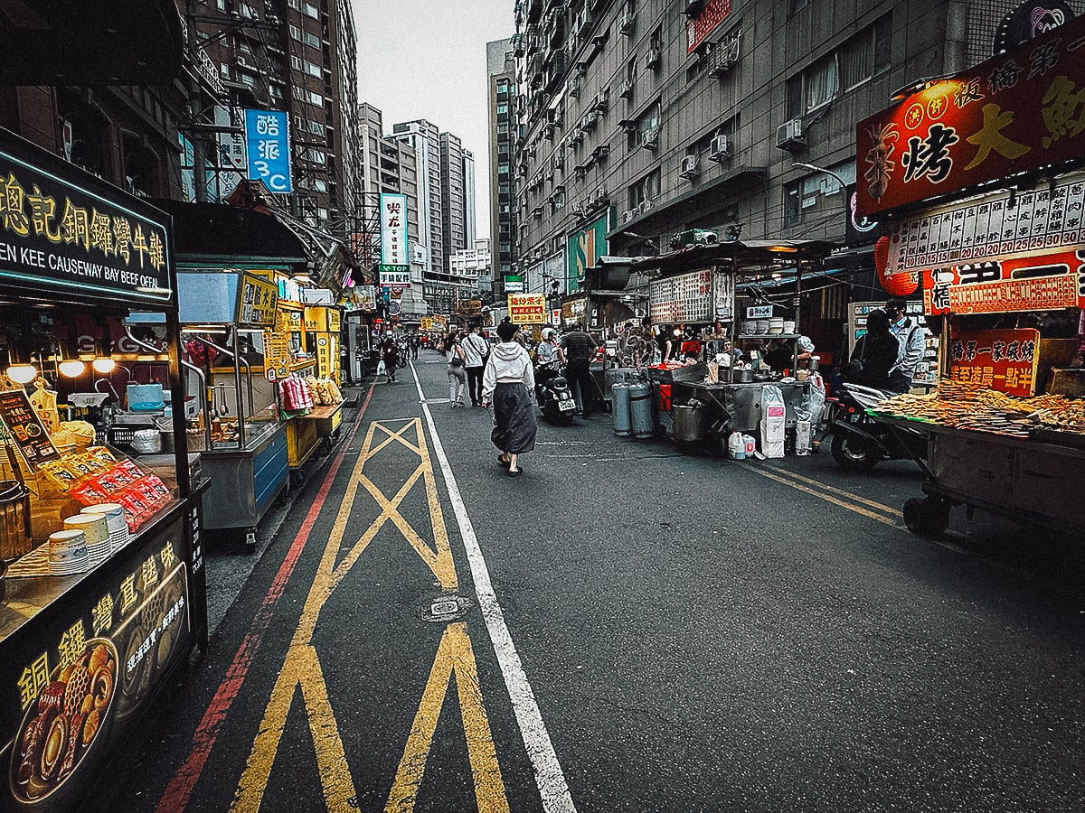 Night Markets in Taipei Stalls at Banqiao Nanya Night Market