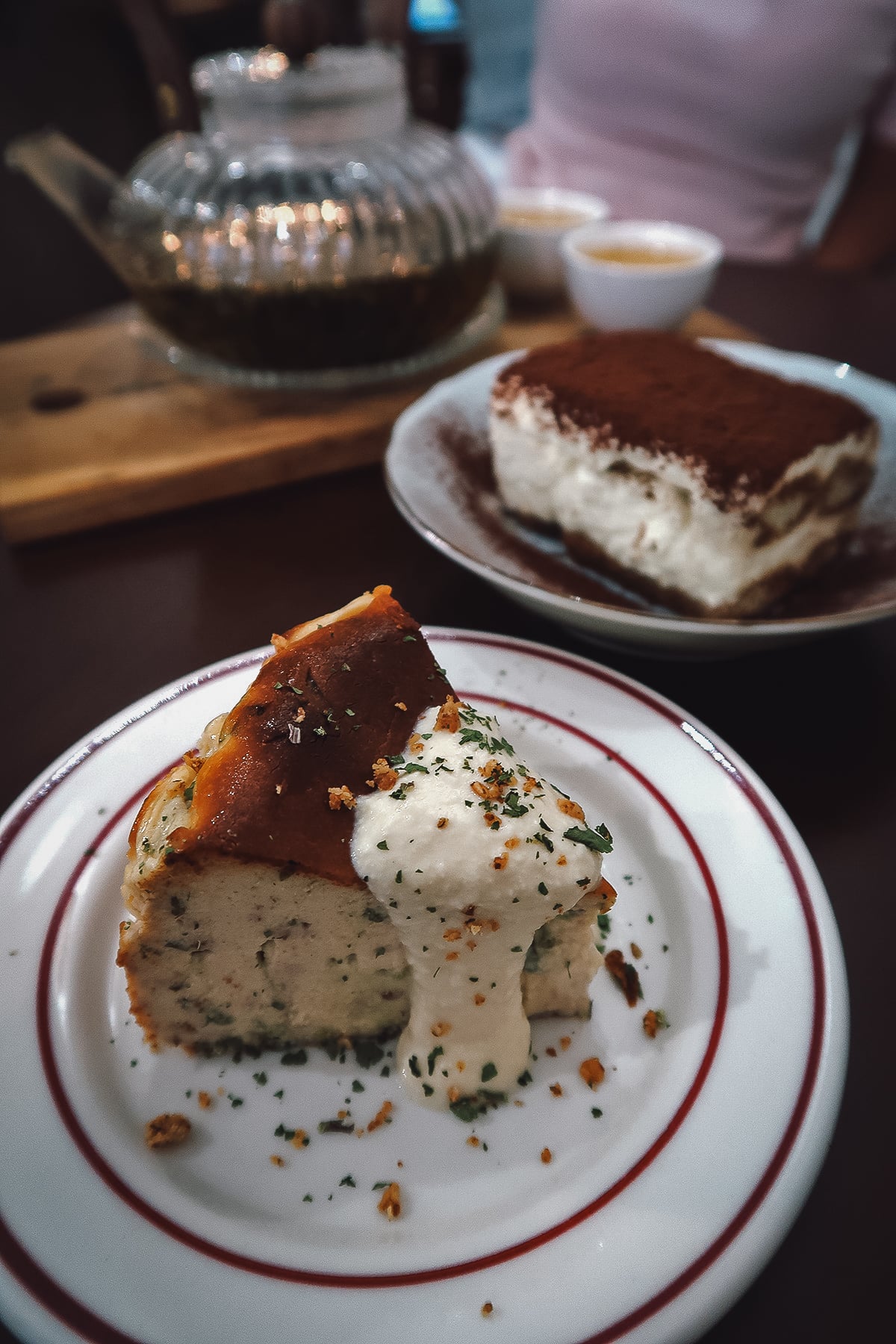 The Best Restaurants in Taipei Cheesecake and tiramisu from a cafe in Taipei