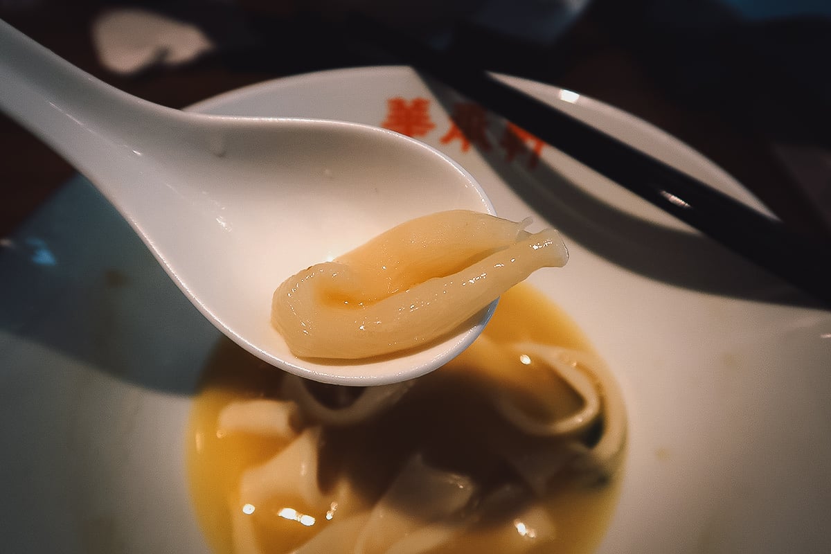 The Best Restaurants in Taipei Close-up of fish bladder