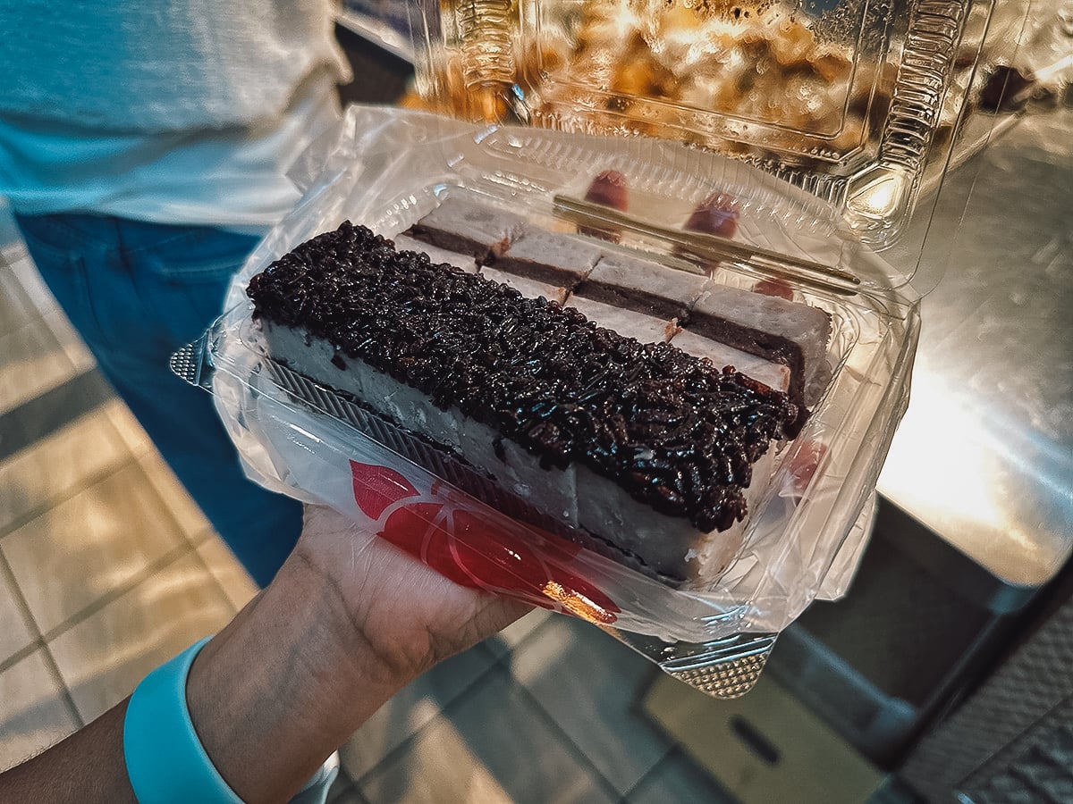 The Best Restaurants in Taipei Purple rice and taro dessert from a shop in Taipei