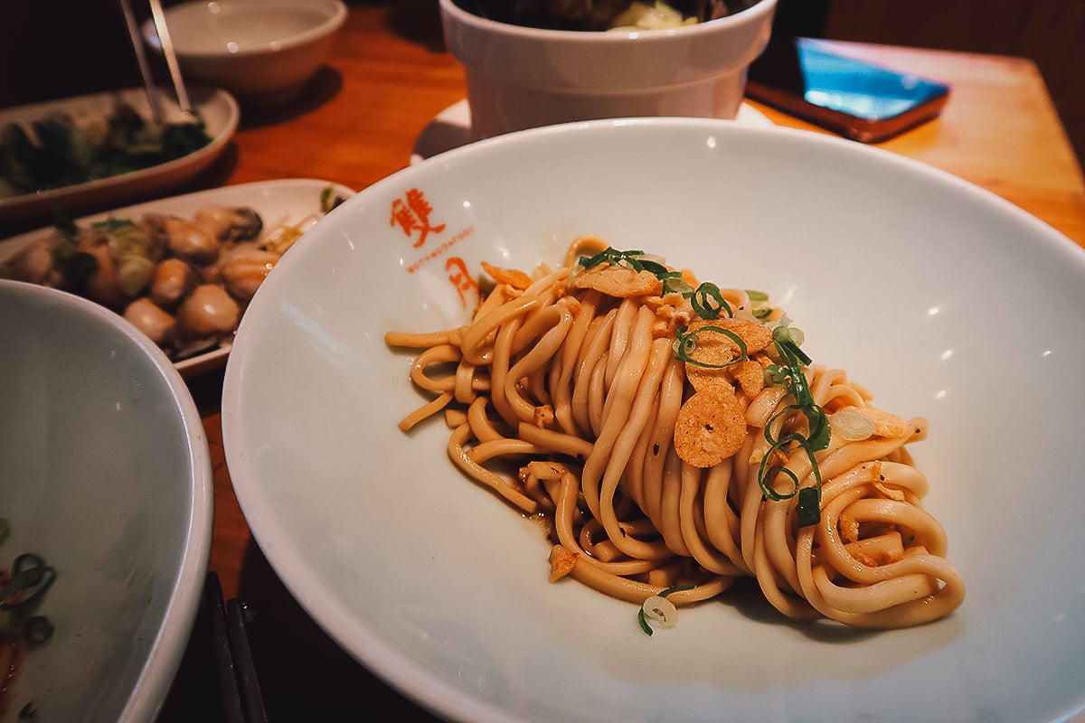 The Best Restaurants in Taipei Noodle dish at a restaurant in Taipei