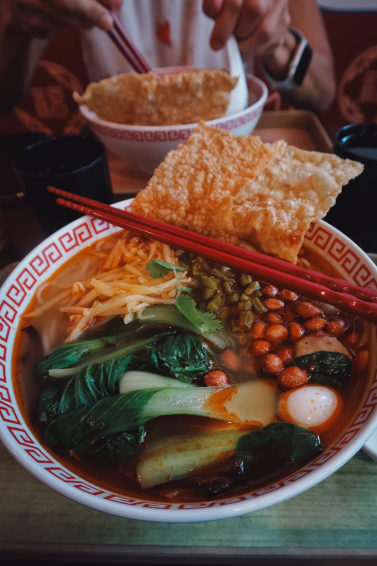The Best Restaurants in Taipei Noodle soup bowl at a restaurant in Taipei