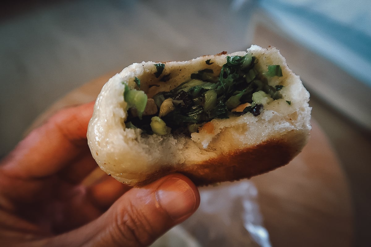 The Best Restaurants in Taipei Vegetarian bun from a restaurant in Taipei