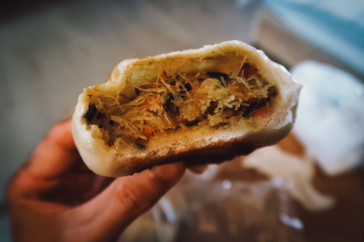The Best Restaurants in Taipei Vegetarian bun from a restaurant in Taipei