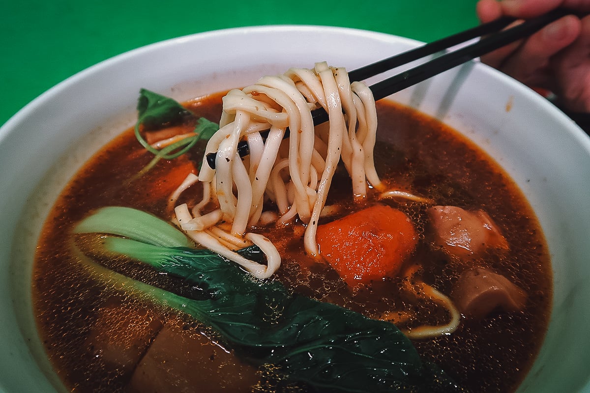 The Best Restaurants in Taipei Vegan beef noodle soup from a restaurant in Taipei