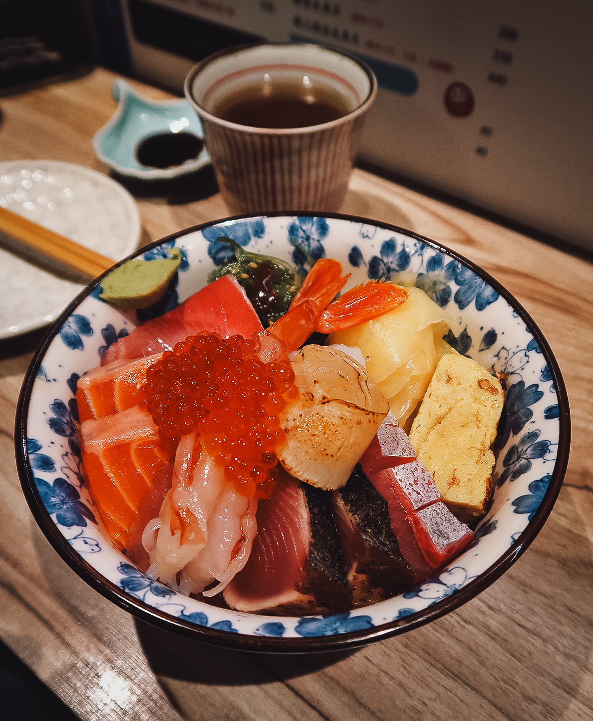 The Best Restaurants in Taipei Seafood bowl at a restaurant in Taipei