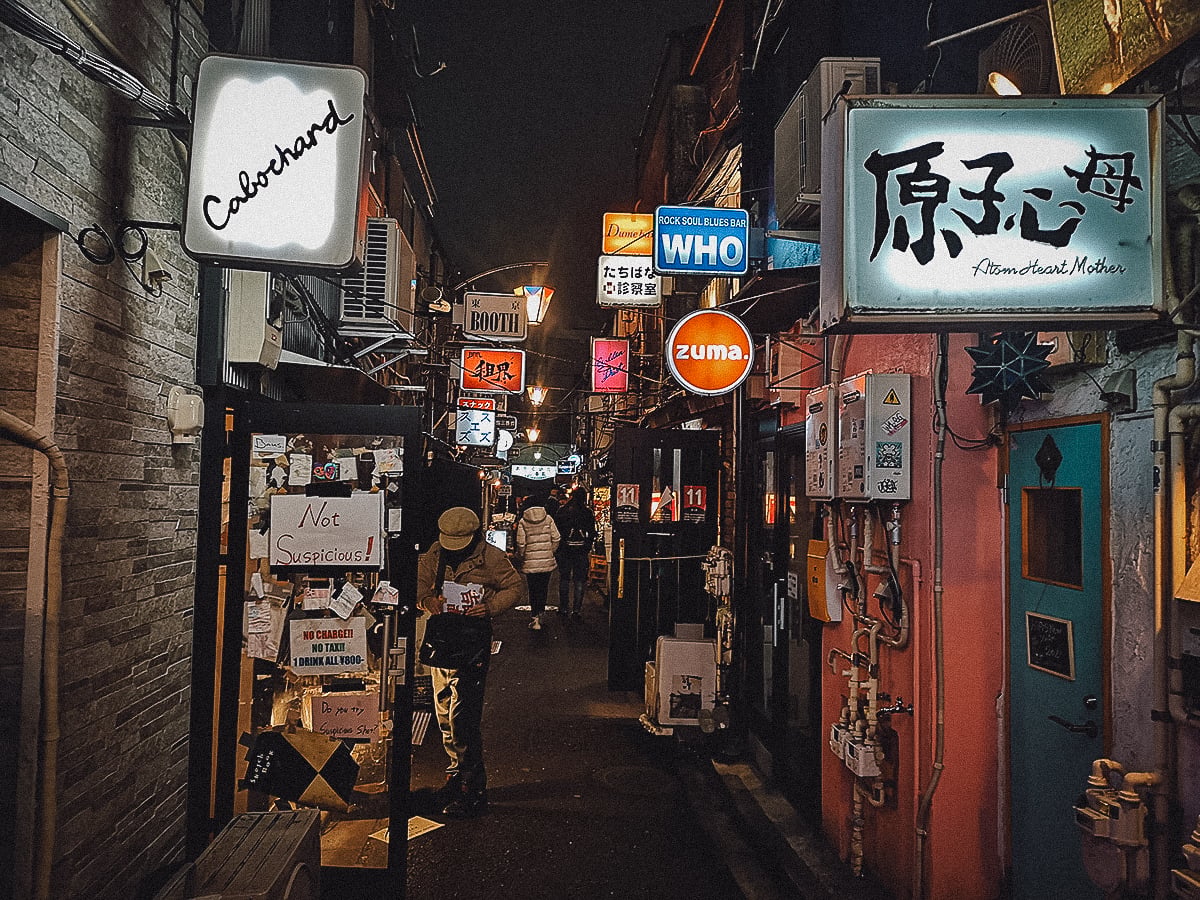 The Best Yokochos in Tokyo Golden Gai at night