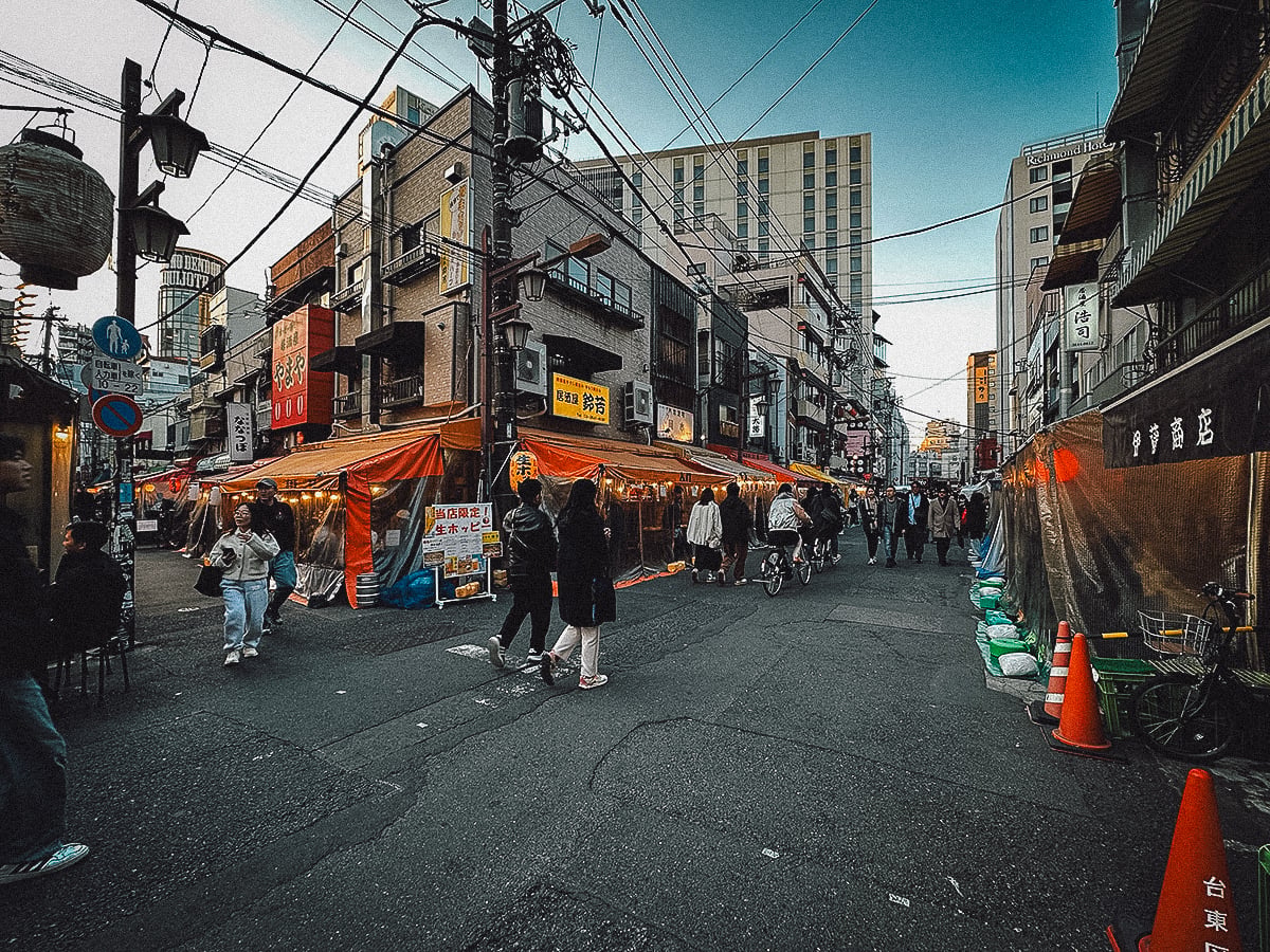 The Best Yokochos in Tokyo Tented restaurants along Hoppy Sreet