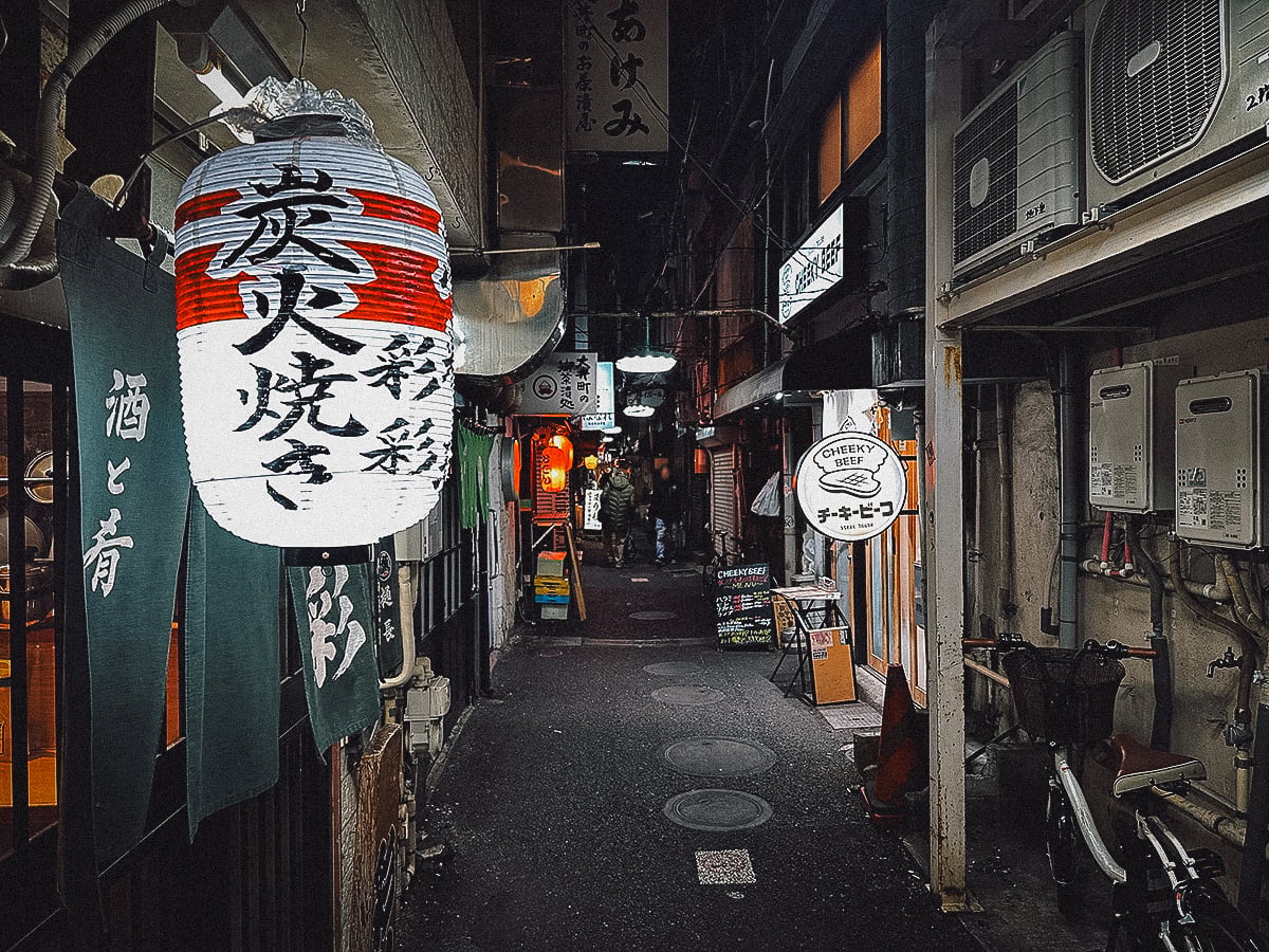 The Best Yokochos in Tokyo Big paper lantern at Oimachi Yokocho