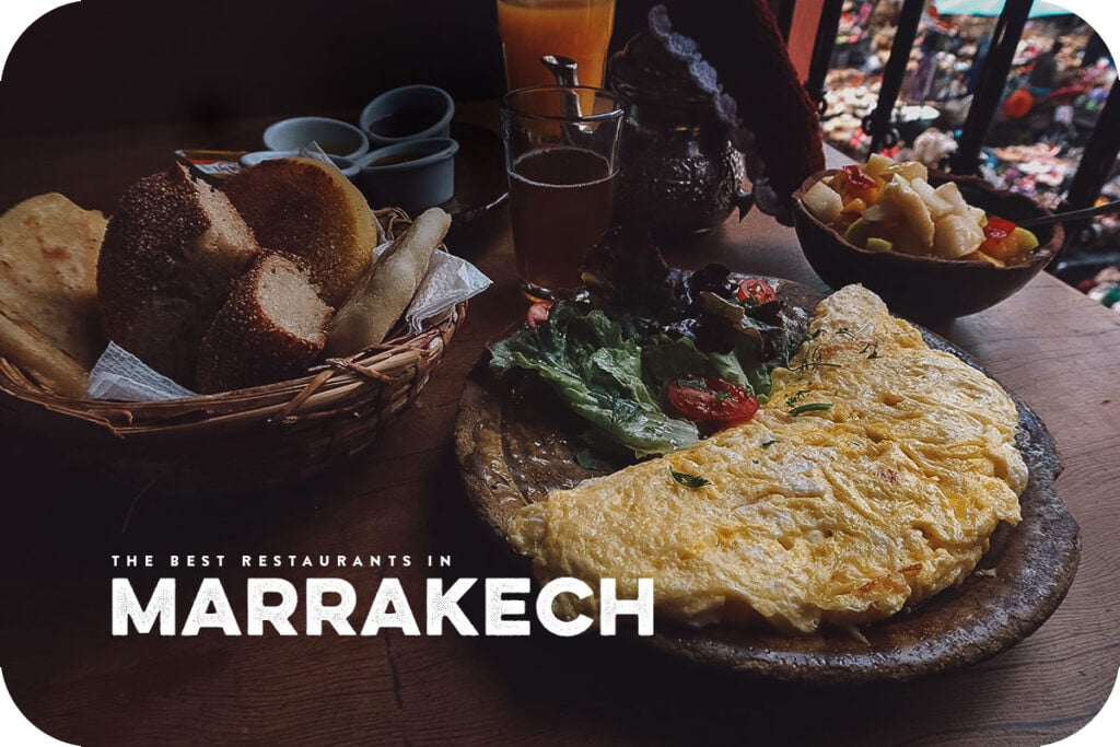 Breakfast platter in Marrakech
