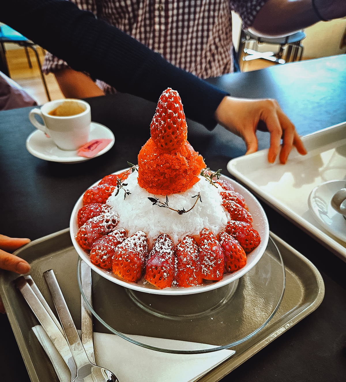 Sinchon and Hongdae Food Guide Strawberry bingsu